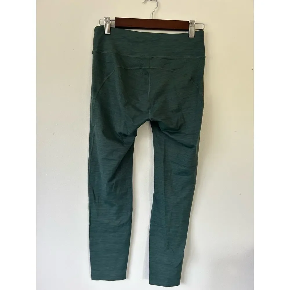 Outdoor Voices womens leggings size M heathered green cropped
